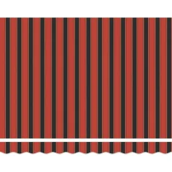 vidaXL Jardín-Toldo Manual Naranja y Marrón 350 x 250 x 165 cm Poliéster