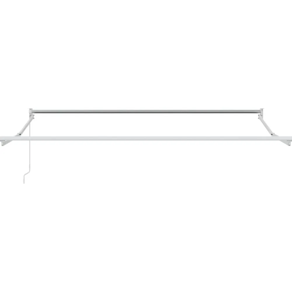 vidaXL Jardín-Toldo Manual Naranja y Marrón 350 x 250 x 165 cm Poliéster