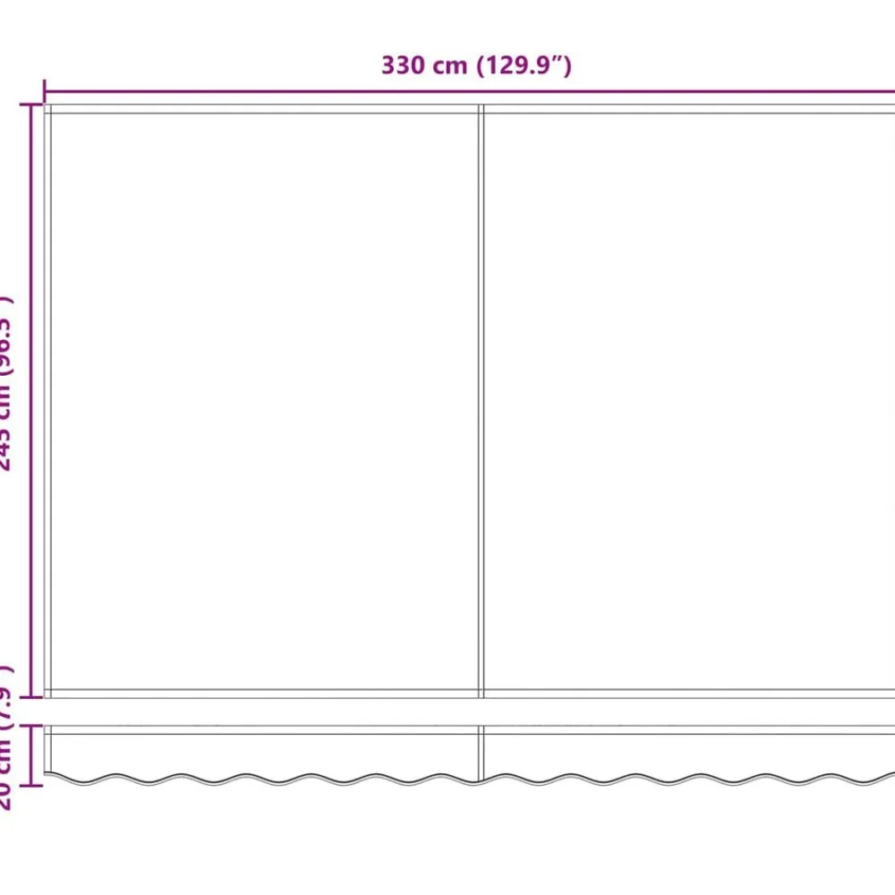 vidaXL Jardín-Toldo manual retráctil con LEDs Beige 3,5 x 2,5 m