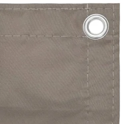 vidaXL Jardín-Toldo para balcón de tela Oxford gris taupe 75x300 cm
