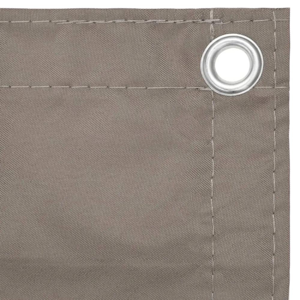 vidaXL Jardín-Toldo para balcón de tela Oxford gris taupe 75x300 cm