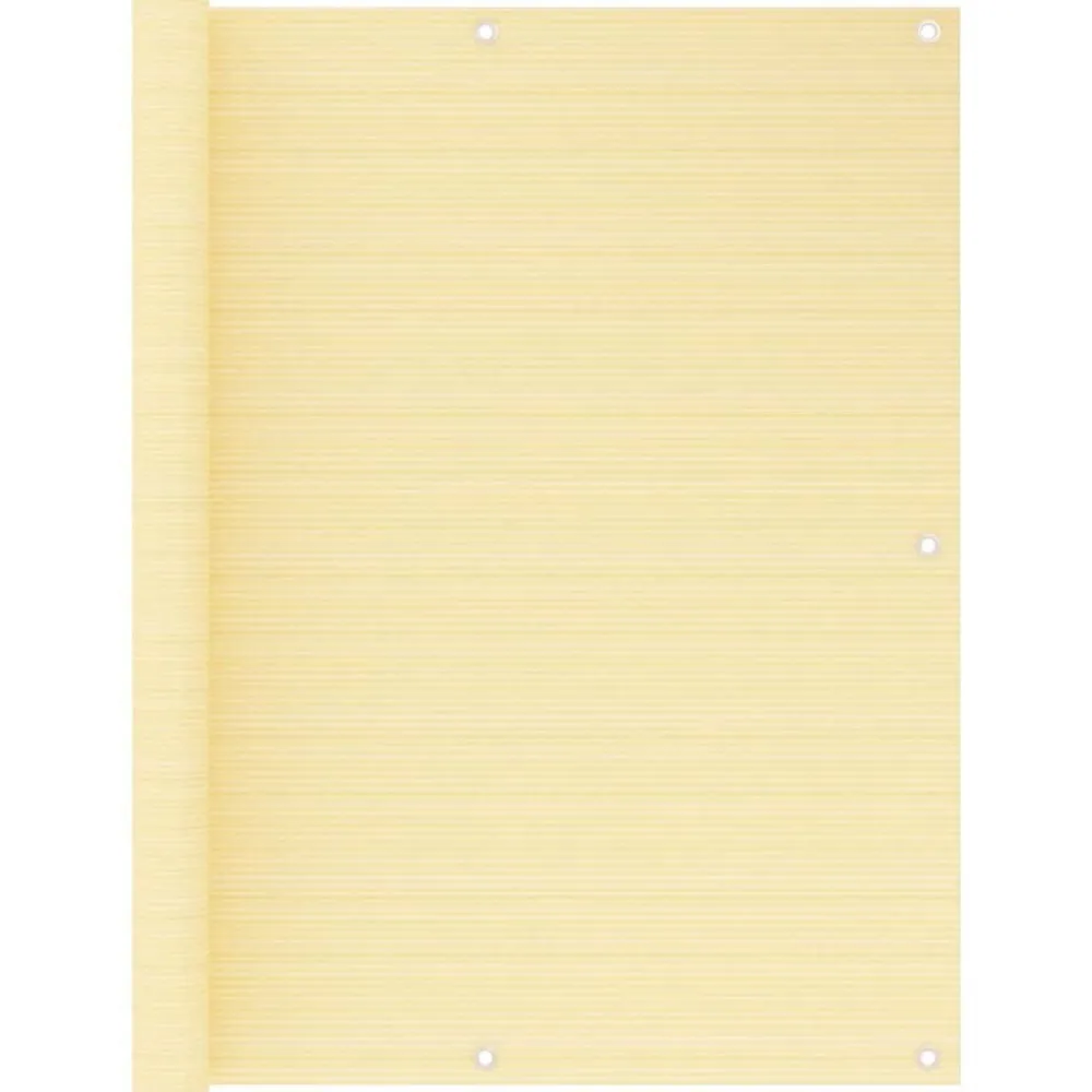 vidaXL Toldo para balcón HDPE 120x500 cm Beige