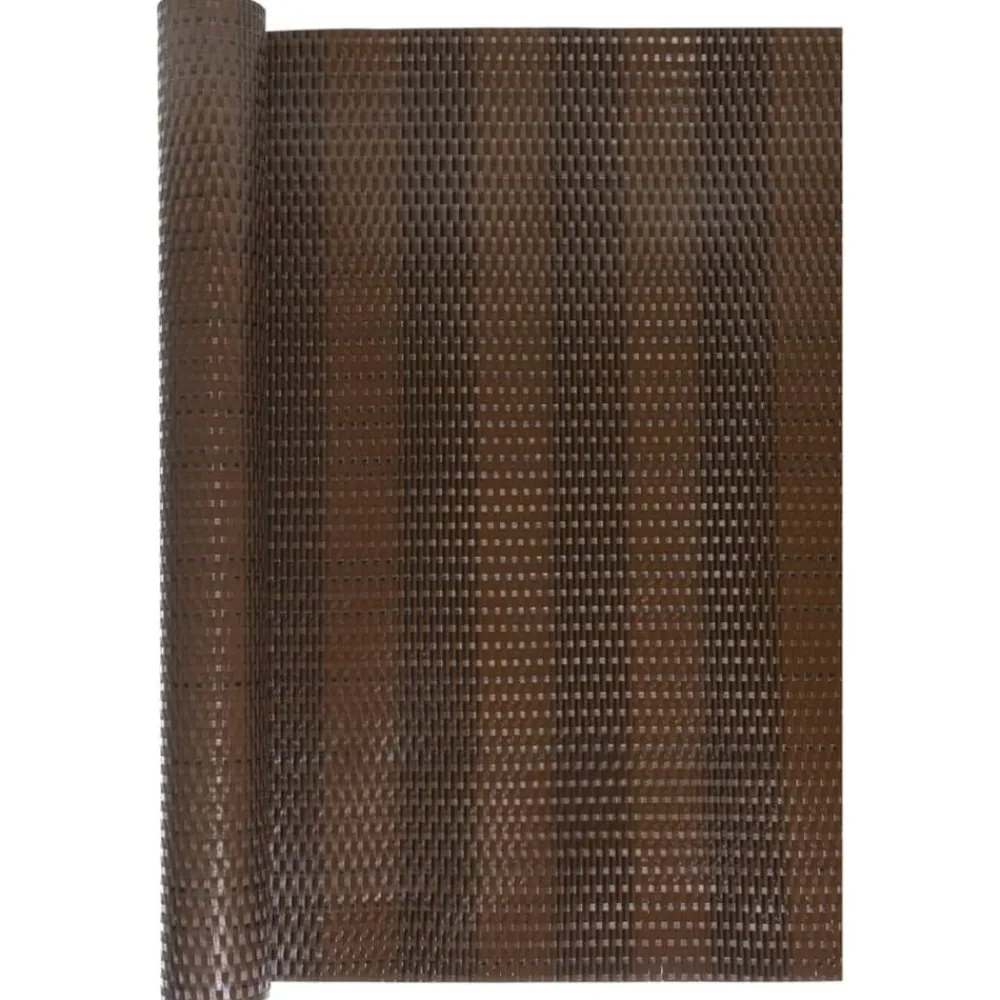 vidaXL Toldo para balcón ratán sintético marrón y negro 300x80 cm Marrón y negro Best