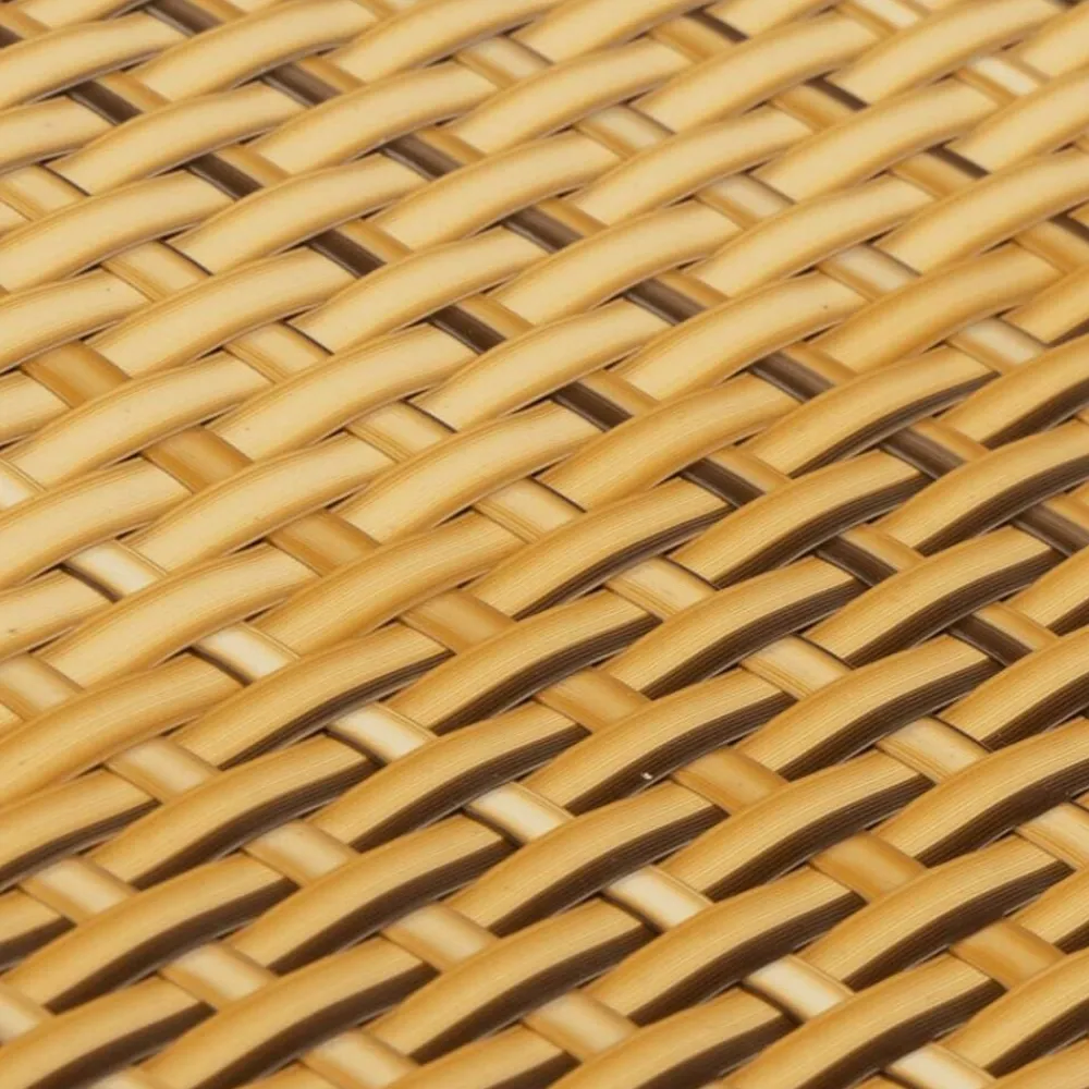 vidaXL Vallas De Jardín-Toldo para balcón ratán sintético marrón claro 300x80 cm
