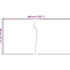 vidaXL Vallas De Jardín-Toldo para balcón ratán sintético marrón claro 300x80 cm