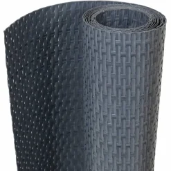 vidaXL Toldo para balcón ratán sintético gris 300x80 cm Antracita Hot
