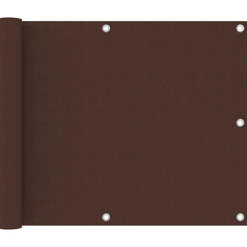 vidaXL Toldo para balcón tela oxford marrón 75x300 cm Marrón Online