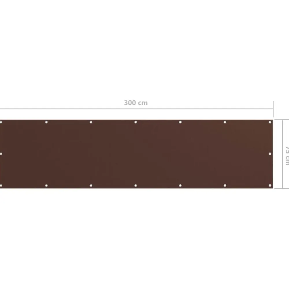 vidaXL Toldo para balcón tela oxford marrón 75x300 cm Marrón Online
