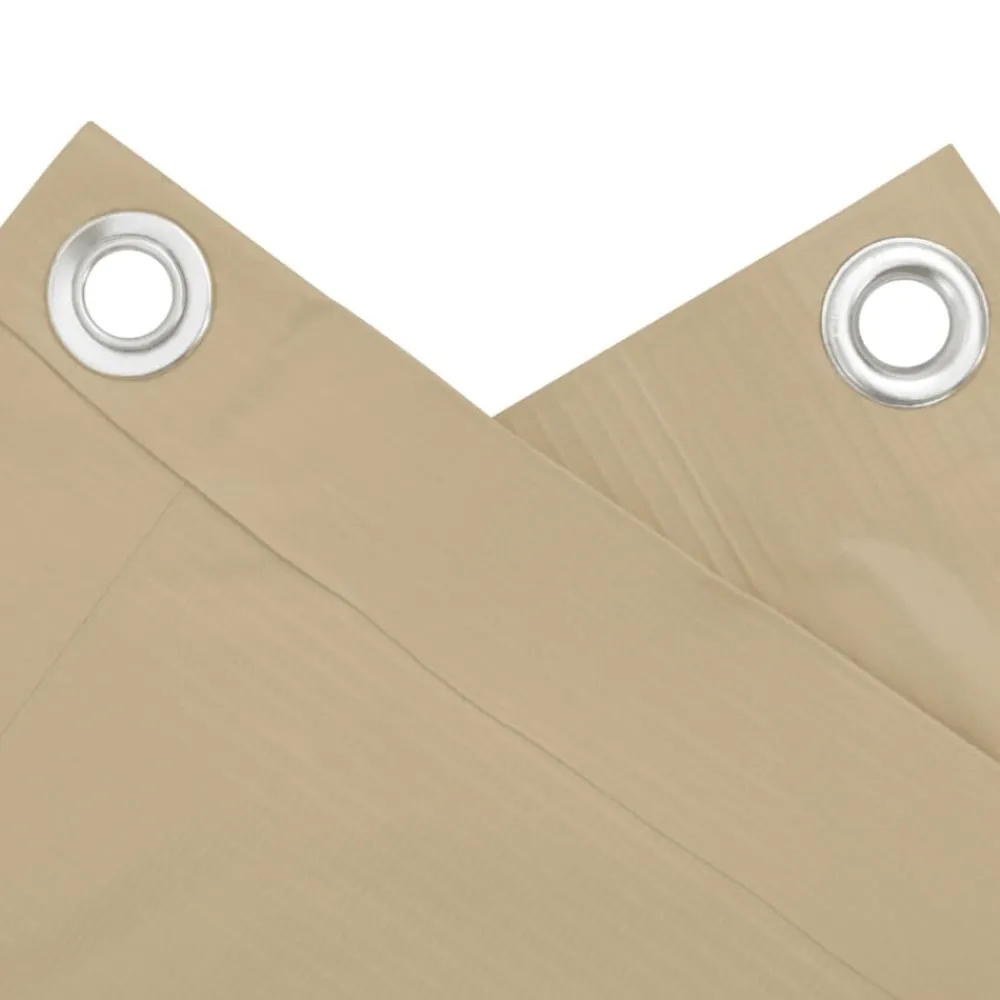vidaXL Toldo para balcón tela oxford 75x400 cm Beige
