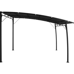 vidaXL Jardín-Toldo parasol de jardín gris 3x3x2,55 m