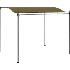 vidaXL Jardín-Toldo parasol gris taupe 3x2,4 cm 180 g/m²