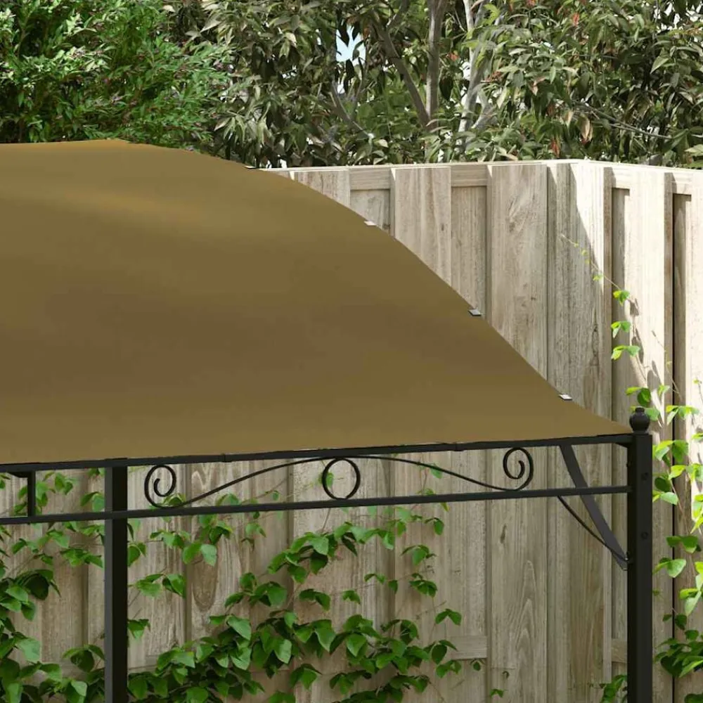 vidaXL Jardín-Toldo parasol gris taupe 3x2,4 cm 180 g/m²