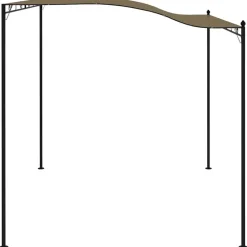 vidaXL Jardín-Toldo parasol gris taupe 3x2,4 cm 180 g/m²