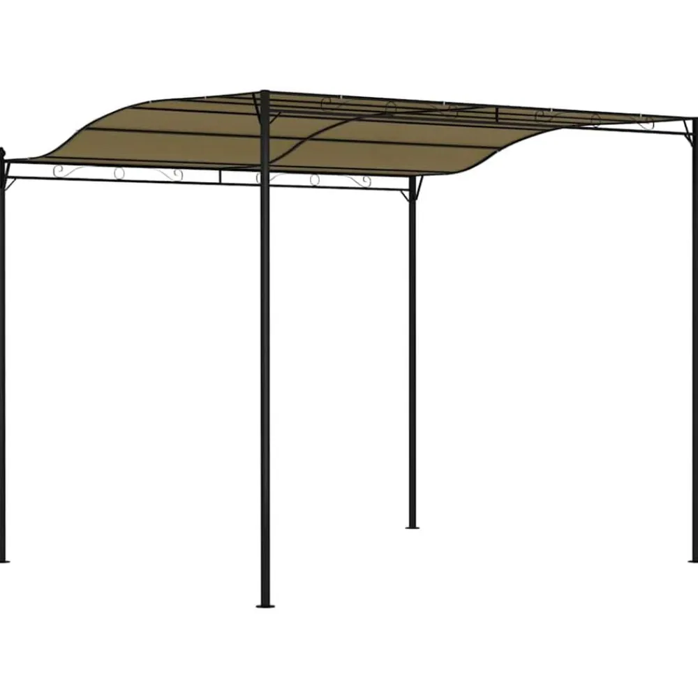 vidaXL Jardín-Toldo parasol gris taupe 3x2,4 cm 180 g/m²