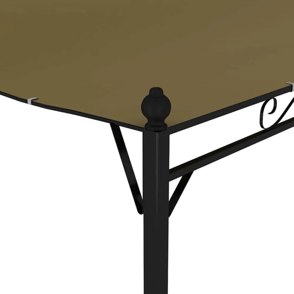 vidaXL Jardín-Toldo parasol gris taupe 3x2,4 cm 180 g/m²