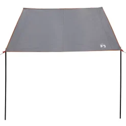 vidaXL Toldo resistente al agua con techo Gris y naranja Outlet