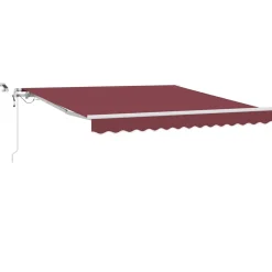 vidaXL Jardín-Toldo retráctil automático con luces LED 300x250 cm