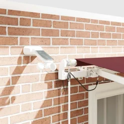 vidaXL Jardín-Toldo retráctil automático con luces LED 300x250 cm