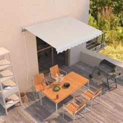 vidaXL Jardín-Toldo retráctil automático 300x250 cm