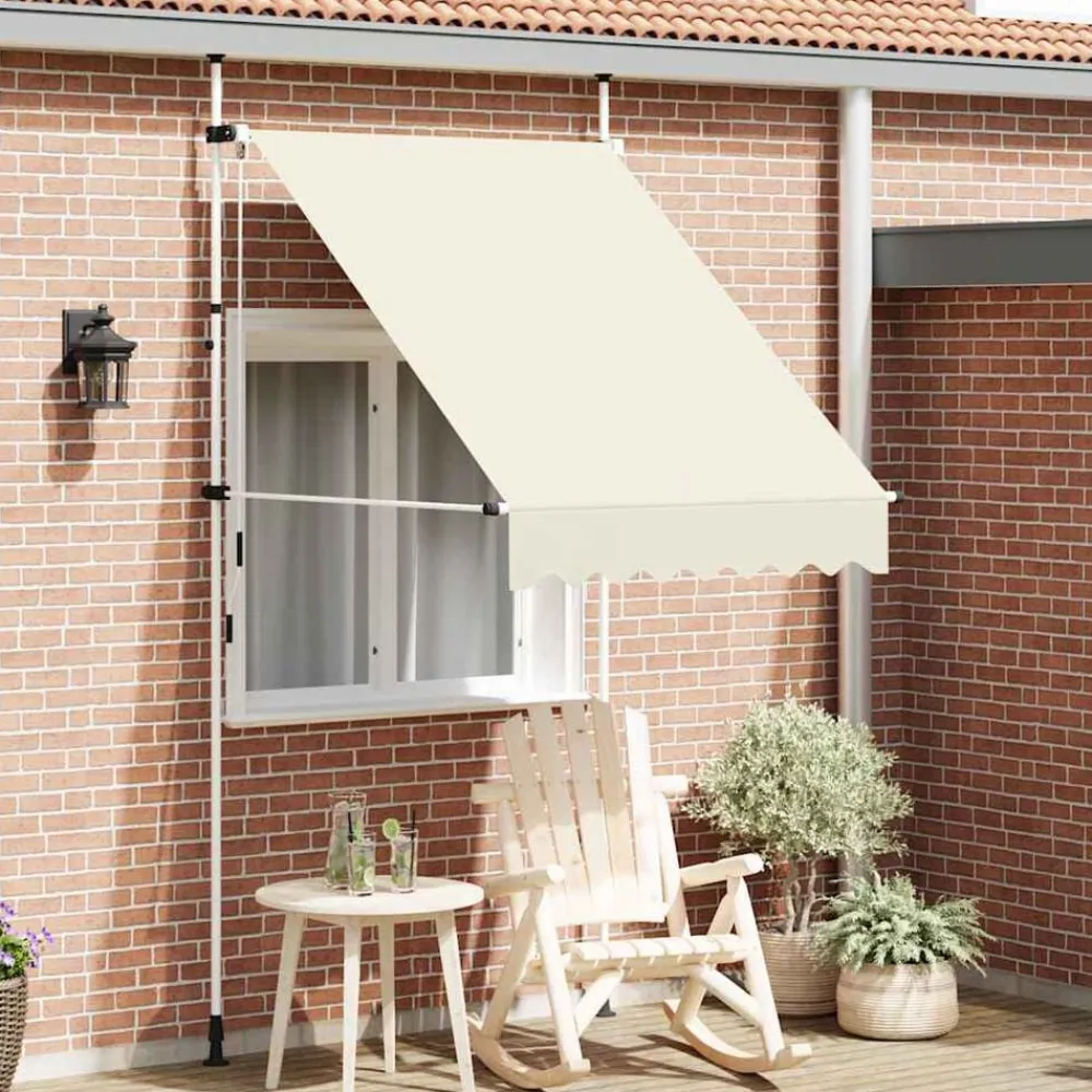 vidaXL Jardín-Toldo retráctil de operación manual 150 cm