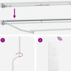 vidaXL Toldo Retráctil Eléctrico Marrón 2,5 x 2 m Hot