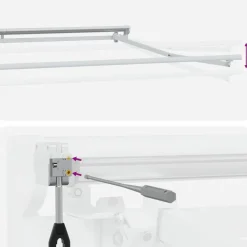 vidaXL Toldo Retráctil Eléctrico Marrón 2,5 x 2 m Hot
