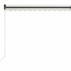 vidaXL Jardín-Toldo retráctil manual con LED 300x250 cm