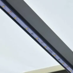 vidaXL Jardín-Toldo retráctil manual con LED 300x250 cm