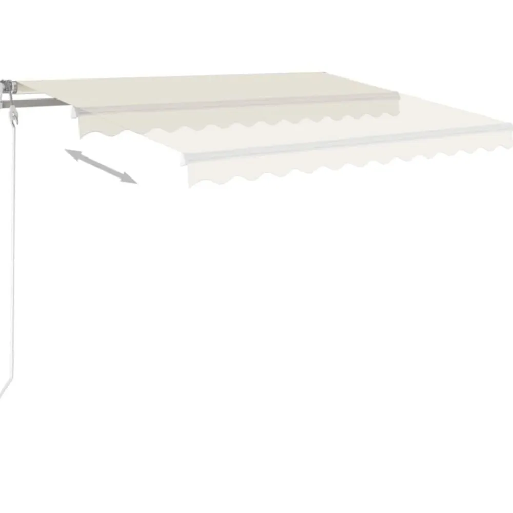 vidaXL Jardín-Toldo retráctil manual 350x250 cm
