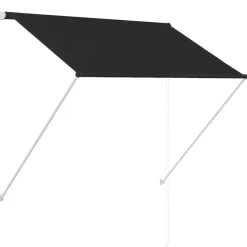 vidaXL Jardín-Toldo retráctil 150x150 cm gris