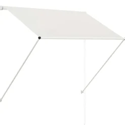 vidaXL Toldo retráctil 150x150 cm Crema Clearance