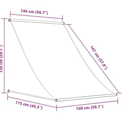 vidaXL Jardín-Toldo retráctil 150x150 cm