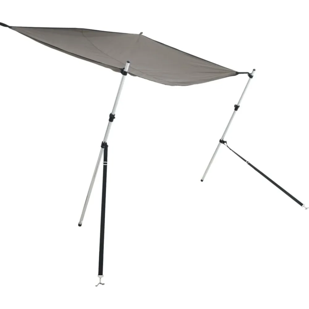 vidaXL Piezas Y Accesorios Para Vehículos-Toldo T-Top extensión gris 170x208x(115-183) cm