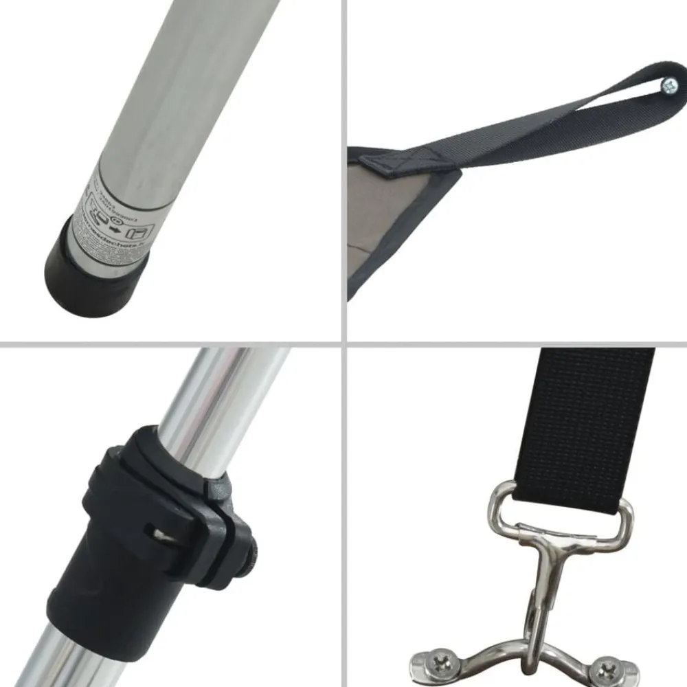 vidaXL Piezas Y Accesorios Para Vehículos-Toldo T-Top extensión gris 170x208x(115-183) cm