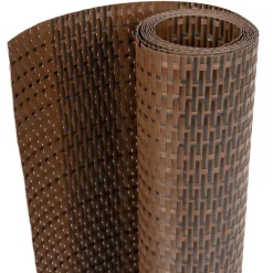 vidaXL Vallas De Jardín-Toldos de balcón 10 uds ratán sintético marrón negro 255x19 cm
