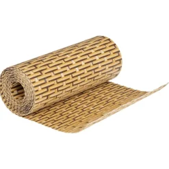 vidaXL Vallas De Jardín-Toldos de balcón 10 uds ratán sintético marrón claro 255x19 cm