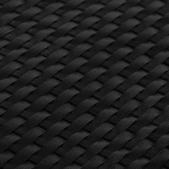 vidaXL Toldos para balcón 5 uds ratán sintético 255x19 cm Negro New