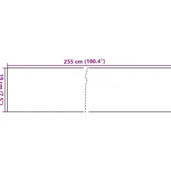 vidaXL Vallas De Jardín-Toldos para balcón 10 uds ratán sintético 255x19 cm