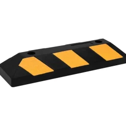 vidaXL Topes de estacionamiento reflectantes 2 unidades 56x15x10 cm Sale