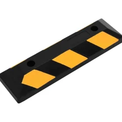 vidaXL Topes de estacionamiento reflectantes 2 unidades 56x15x10 cm Sale