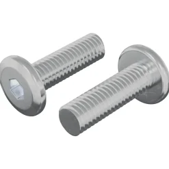 vidaXL Tornillo 2 pcs Plateado 8 x 25 mm Acero Discount