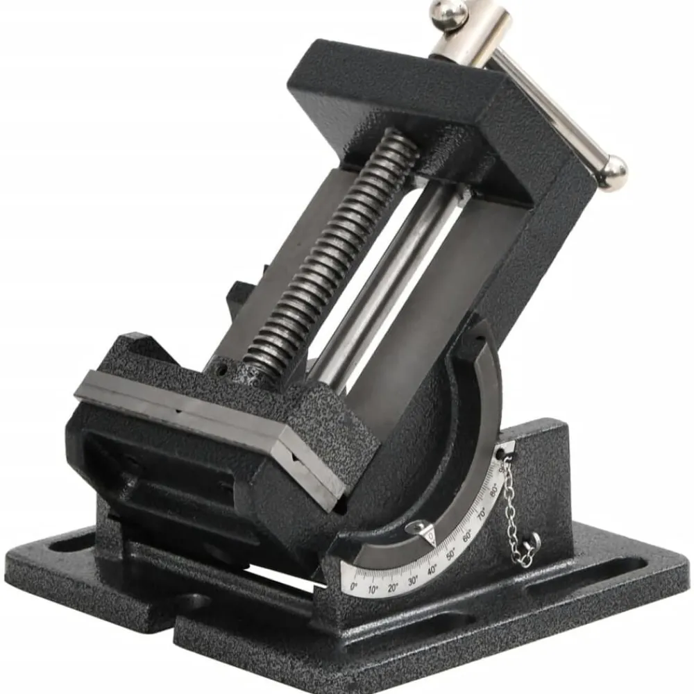 vidaXL Tornillo de banco inclinable manual 110 mm New