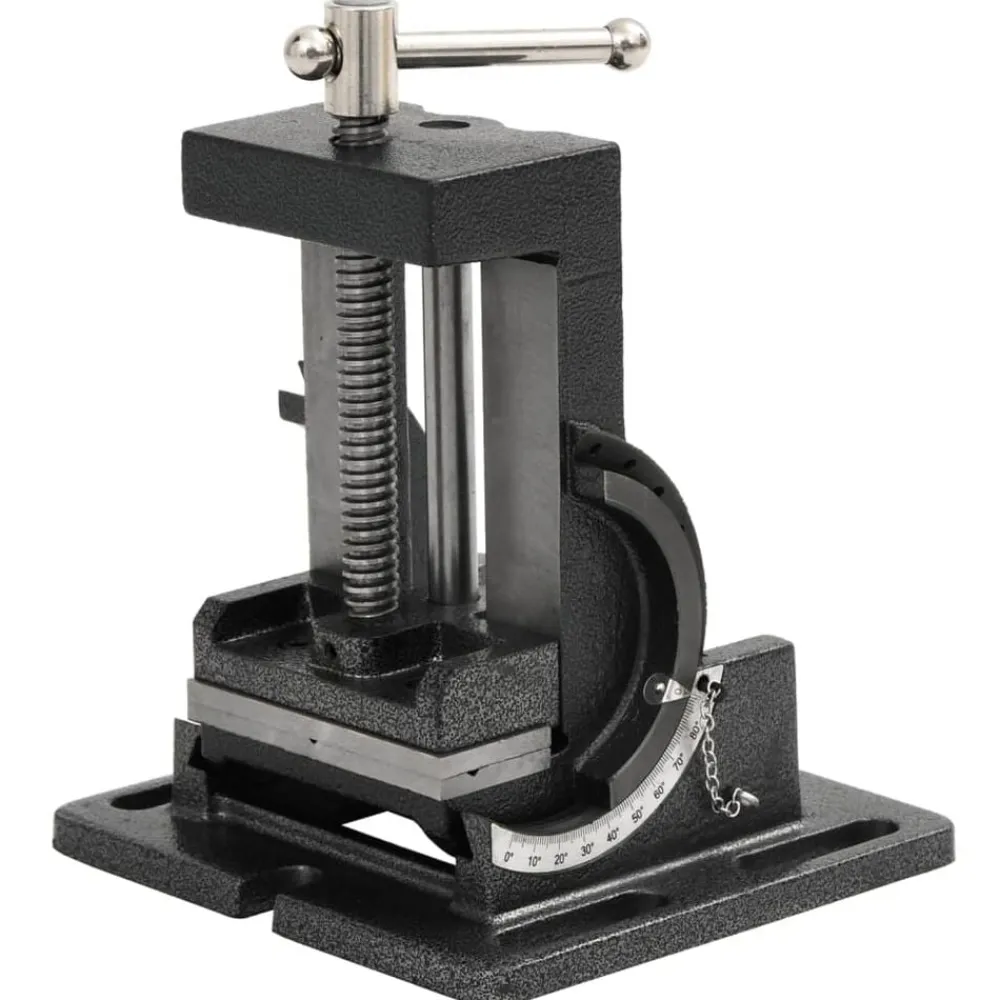 vidaXL Tornillo de banco inclinable manual 110 mm New