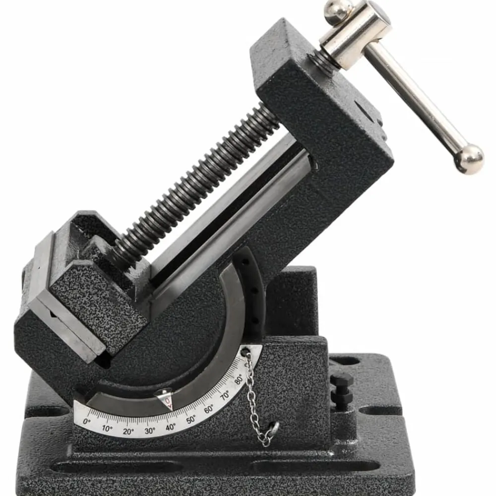 vidaXL Tornillo de banco inclinable manual 110 mm New