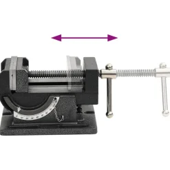 vidaXL Tornillo de banco inclinable manual 110 mm New