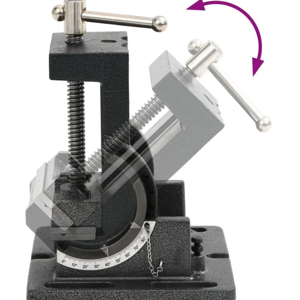 vidaXL Tornillo de banco inclinable manual 110 mm New