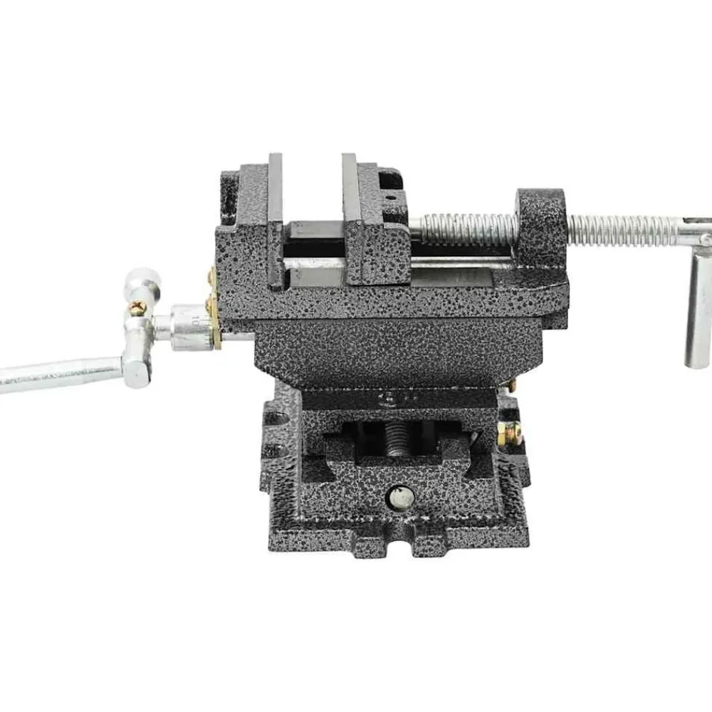 vidaXL Tornillo de banco manual carro transversal 70 mm Clearance