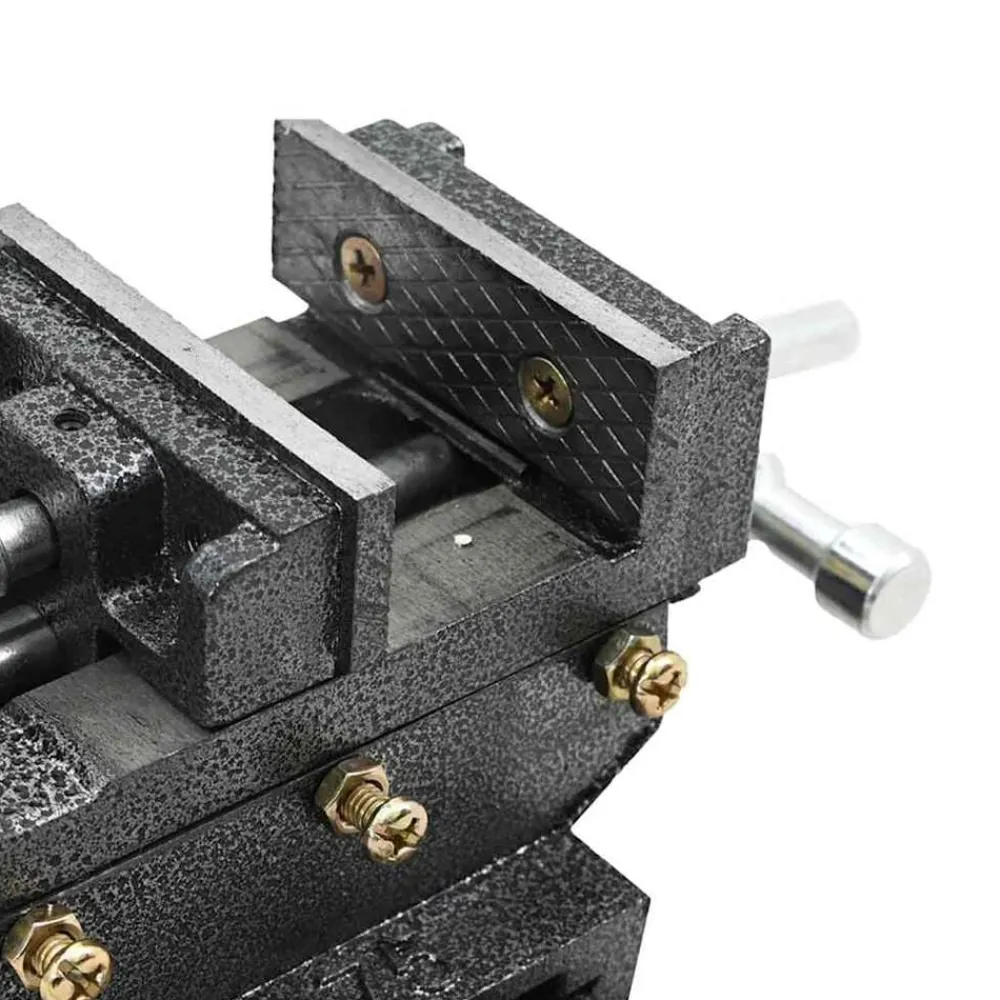 vidaXL Tornillo de banco manual carro transversal 70 mm Clearance
