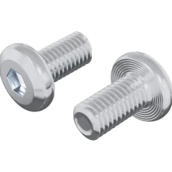 vidaXL Tornillo de Bloqueo Liso 2 pcs Plateado M6 x 12 mm Acero Hot