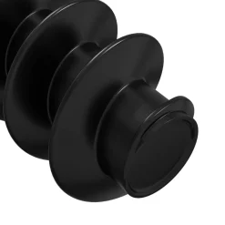 vidaXL Accesorios De Bricolaje-Tornillo de Cabeza de Capuchón de Enchufe 2 pcs Negro Hierro